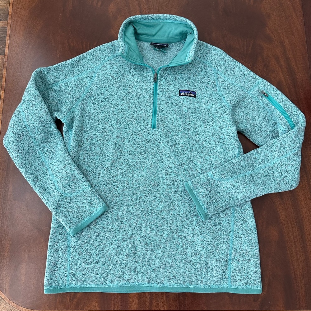 Patagonia Women's Better Sweater® 1/4-Zip Fleece in Thin Ice size L